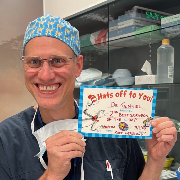 Dr. Kennel — 2nd best surgeon of the day